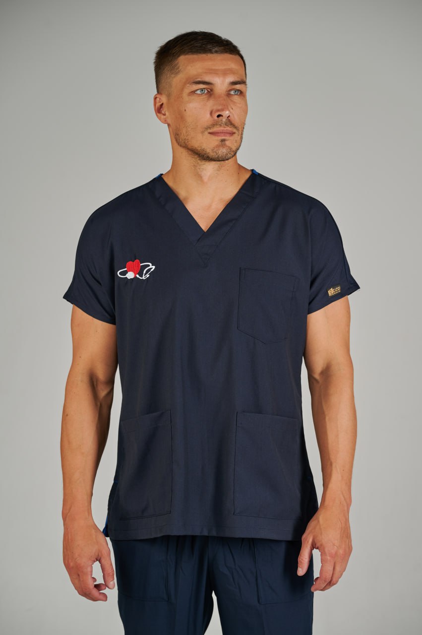 Костюм мужской Lycra Dr.Greys с вышивкой  Темно-синий (Lazivert) M
